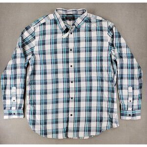 New‎ Banana Republic Plaid Lightweight Flannel Mens XL Button Shirt